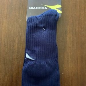 Brand New Diadora Adult Navy Blue Soccer Socks